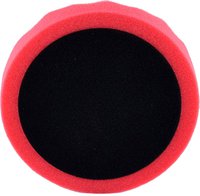 Полировальный круг на липучке SOTRO, d 150 мм, h 25 мм красный, волнистый