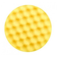 Полировальный круг на липучке SOTRO, d 150 мм, h 25 мм желтый, волнистый